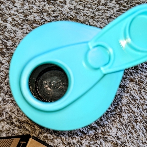 Masontops Glass Water Bottle with Teal Cloth Wrap NIB - Picture 4 of 6